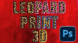 Leopard Print 3D Text Effect ~ Photoshop Tutorial