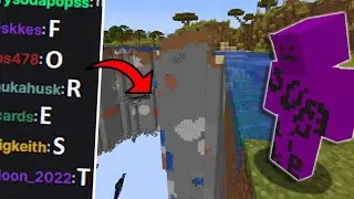 Minecraft, but if chat spells "forest" it gets DELETED...
