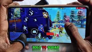 21 Kills ⚡ POCO X3 PRO : HANDCAM 💔 SOLO VS SQUAD FREE FIRE GAMEPLAY