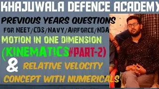 PREVIOUS YEARS QUESTIONS (KINEMATICS) PART-2