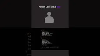 Person Logo using CSS 