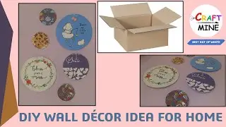 How to make wall hanger by card board? ll Best out of Waste!!! ll DIY Wall Decor Idea for Home