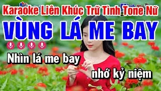 Liên Khúc Karaoke Trữ Tình Tone Nữ Đặc Sắc Nhất - Vùng Lá Me Bay - Đoạn Tuyệt | Karaoke Công Trình