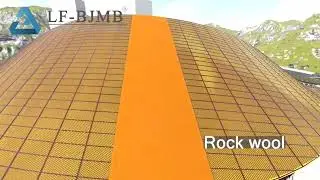 Steel structure roof canopy construction with space frame