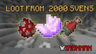 Loot From 2000 Svens! (Hypixel Skyblock IRONMAN)