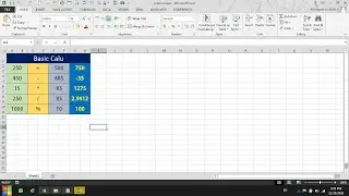 How to  basic calculator make in Excel?