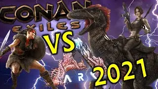 ARK Survival Evolved Versus Conan Exiles 2021! The Past And Future Of Both These Survival Games!