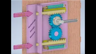 Automatic lock Door - Mechanical Mechanisms - Mechanical Principles - Automatic Latch Door