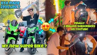 Meri new superbike z900 ? 😍 || 2 Million subscribers on YouTube ❤️‍🔥 celebration gone wrong 😰