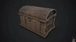 Timelapse 3D modeling wood chest. Cinema4D, RizomUV, Substaince painter, Marmoset Toolbag.