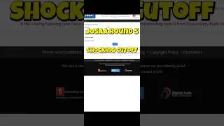 JOSAA Round 5 shocking cutoff | Opening and Closing Rank 2024 | 