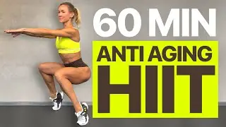 60 MIN INTENSE FULL BODY CARDIO HIIT // Anti-Aging Workout At Home