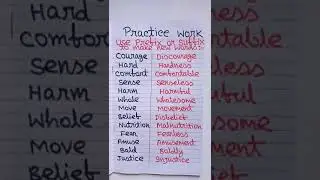 Prefix Suffix English List | Prefix  Suffix Class 7 