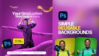 Easiest Way to Create Reusable Backgrounds in Photoshop!