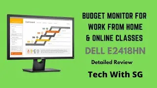 Budget Monitor for Work from Home and Online Classes|Dell E2418HN|24