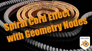 Blender Geometry Nodes: Spiral Cord Effect