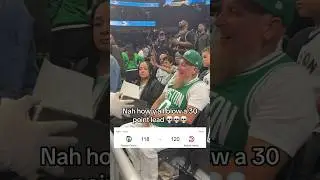 The Hawks mascot was trolling Celtics fans after they blew a 30 point lead last night 😂