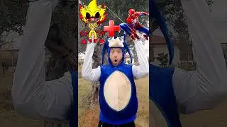 Super Sonic EXE + Spiderman = Sonic Animation #sonic #spiderman