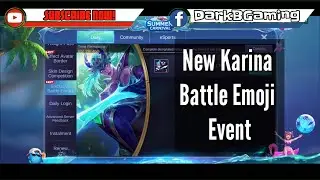 New Karina Battle Emote: Exclusive Battle Emote Event | Mobile Legends