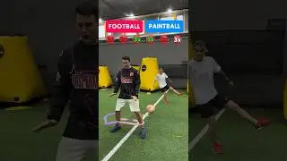 МЕДИЙНЫЙ ФУТБОЛ VS ПЕЙНТБОЛ | КТО ПРОБЬЕТ ЗАЩИТУ? #shorts #football #challenge #paintball #soccer