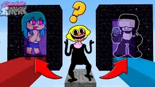 Minecraft FNF Lemon Demon : DO NOT CHOOSE THE WRONG PORTAL (Sky or TankMan?)