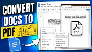 How To Convert Google Doc To PDF in Seconds!