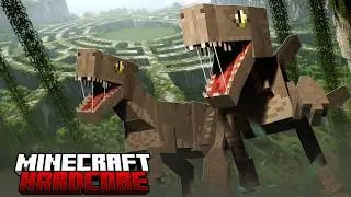 Trapped in a JURASSIC MAZE in Hardcore Minecraft