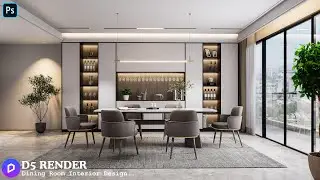 How to Make Interior Design in D5 Render | Easy Tutorial | Dining Room.