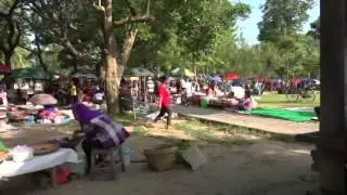 Markt bij de Borobodur