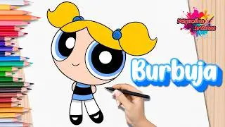 How to Draw Bubbles from The Powerpuff Girls 💙 Step by Step 🎨 Easy drawing tutorials