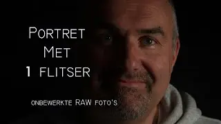 7 | Portrait with 1 flash - Raw shoot - Create a black background