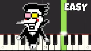Deltarune Chapter 2 - Big Shot - EASY Piano Tutorial