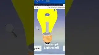 Java script light on and off