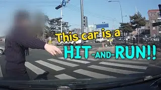 [DASHCAM] THIS CAR IS A HIT-AND-RUN!!