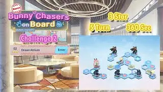 Blue Archive Global - Bunny Chaser Rerun Challenge 2 (3 Star, 5 Turn & 360 Sec Clear)