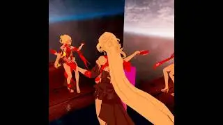 VRCHAT dancer La Signora a Genshin Impact character