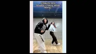 Ahyeon and Chiquita joining RUN BTS Challenge😭 