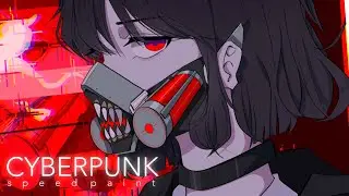 ▼Cyberpunk girl -RENA-▼SPEEDPAINT [] prcoreate