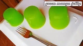 Vegetarian Green mango jelly || How to Make Green mango jelly || Sweet Desserts