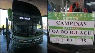Viajando de VIAÇÃO GARCIA de CAMPINAS para FOZ DO IGUAÇU | Resumo da viagem