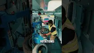 In the United States, this mobile workshop van changes a tire in 20 minutes.