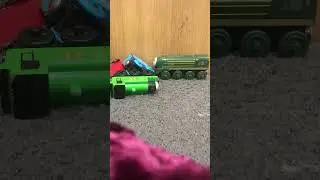 Thomas and James are racing/racing to the wharf, Deleted scene.