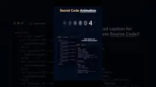 Secret Code Animation | HTML CSS 