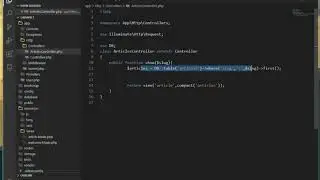 Eloquent in Laravel  [Laravel 7 from scratch] E09
