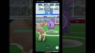 Hitmonlee against water or ice type pokemon in gym battle #shorts