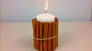 Homemade CINNAMON CANDLE