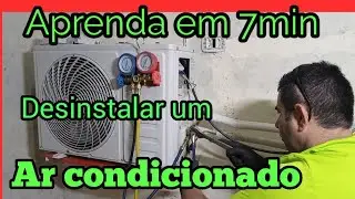 como desinstalar um ar condicionado em 7 minutos, vídeo aula passo a passo
