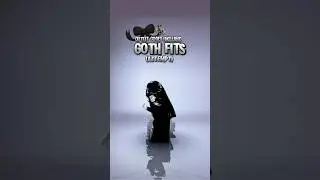 I love goth fits 🖤 #roblox