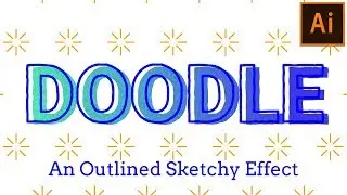 How to make Doodle Sketch Effect | Illustrator Beginner Tutorial
