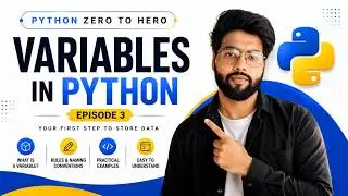 Variables in Python for Beginners | Episode 3